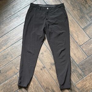 Men's Black Chino-Style Golf Joggers
